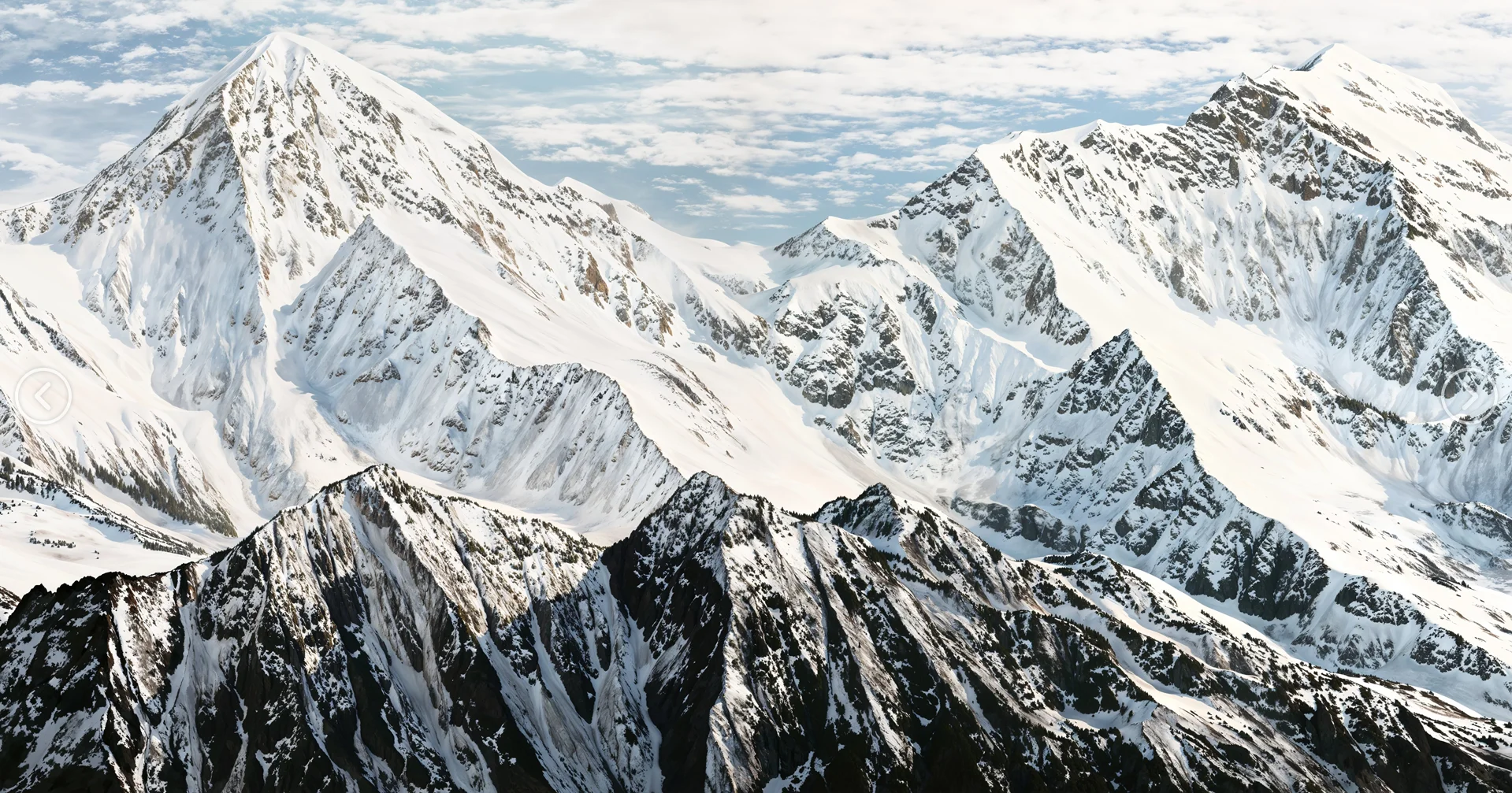 Formato personalizzato 3d carta da parati Neve Montagna foresta paesaggio murale decorazione della casa Foresta di pino lago acqua cielo blu nuvola bianca murale