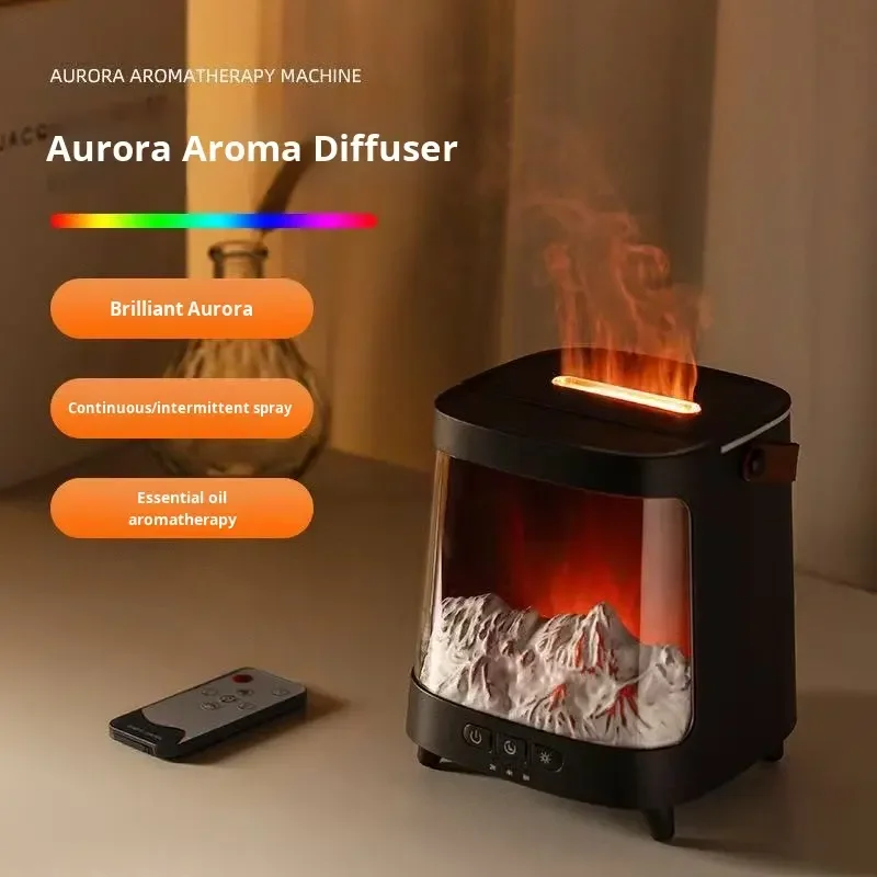 Iceberg Scenery Aurora Aroma Diffuser with Bedroom Portable Smart Ambiance Light Automatic Fragrance Spray for Home Use