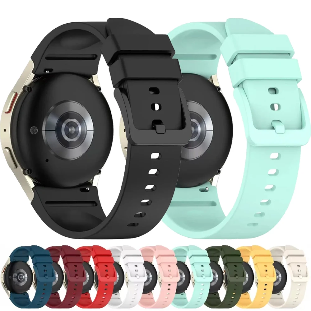 Nahtloses Silikonarmband für Samsung Galaxy Watch 7 6 5 4 40mm 44mm Original Armbandband Watch 6 Classic 47mm 43mm 46mm 42mm
