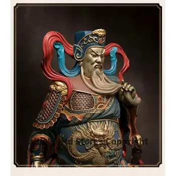 Obrovská TOP luxusní luxusní DOMÁCÍ OBCHOD chodba patron bohatství bůh mamon GUAN GONG socha mosazná socha přináší peníze štěstí 8 nejlepší prodej socha mamonu - №3