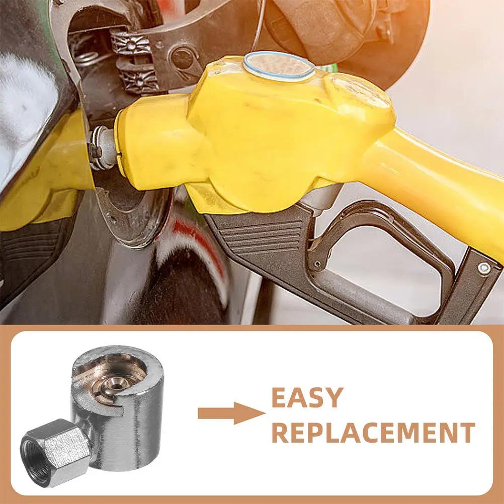 2Pcs Button Head Grease Coupler Set Metal Grease Adapter Replacement Secure Screw Tight Lubrication Part for Oil Gun