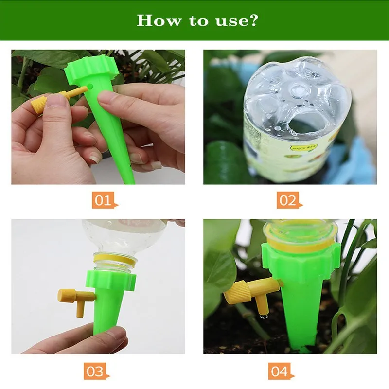 3/6pcs Garden Automatic Drip Irrigation System Self Watering Spike for Plants Flower Greenhouse Auto Water Dripper Device