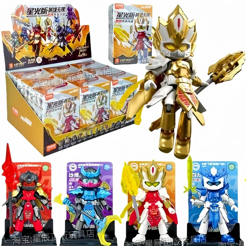 

In Stock Blokees Hero Spire Warrior Version 06 Blind Box Sun Wukong Zhu Bajie Tang Seng Assembled Movable Models Toys