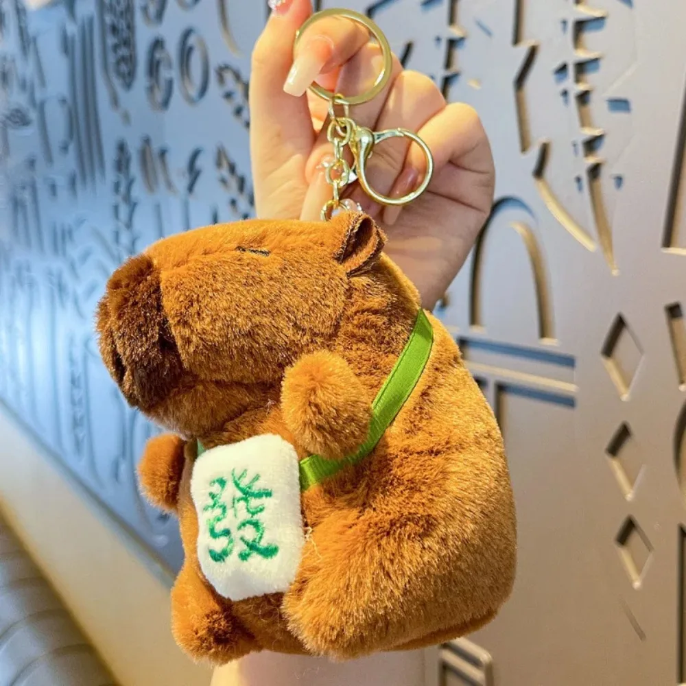Cute Cartoon Capybara Pendant Keychain, Gift Idea