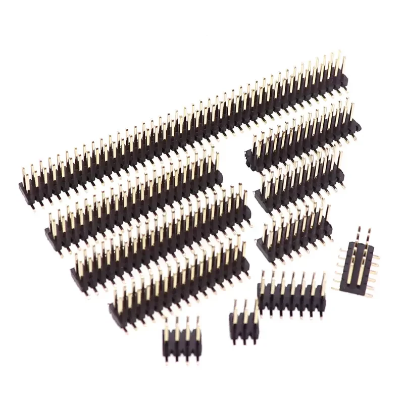 10 pz 1.27mm spaziatura doppia fila presa verticale patch pin 2*3/4/5/6/7/8/10/12/13/15/20/25/30/40/50P