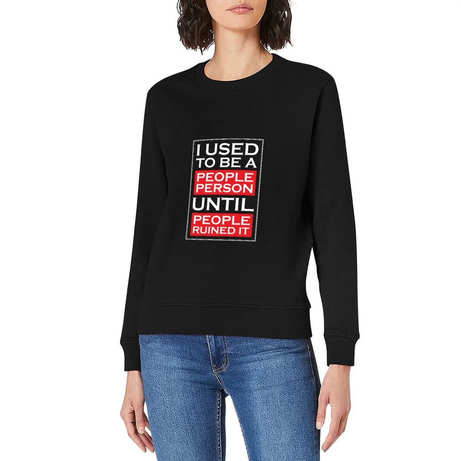 اعتدت أن أكون شخصًا على ما يبلغ من الإنسان حتى تدميره. بلوفر رجالي ملابس رجالية بلوزات كبيرة الحجم