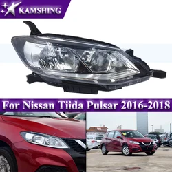 Kamshing Front Headlight For Nissan Tiida Pulsar 2016-2018 Front Bumper Head Light Head Lamp Headlamp Halogen