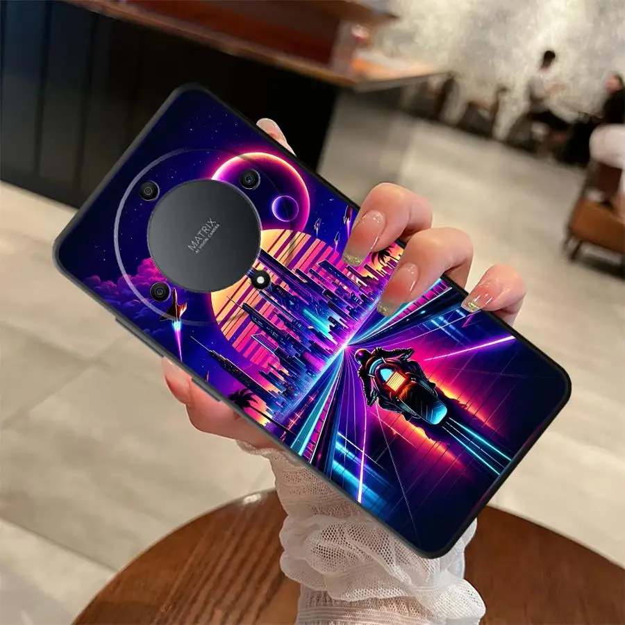 SCI-FI City Soft Back Phone Cover Case for Honor 90 Lite X8 70 X9 X9c X7 8X X9a X7a