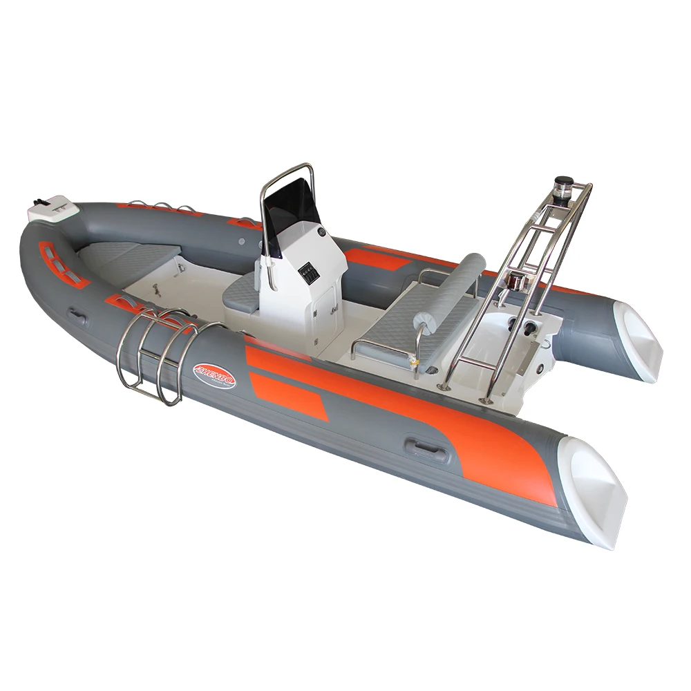 Zhenbo Rib 480 16 Feet PVC Pontoon Fiberglass Hull Inflatable RIB-480C With CE Certificate