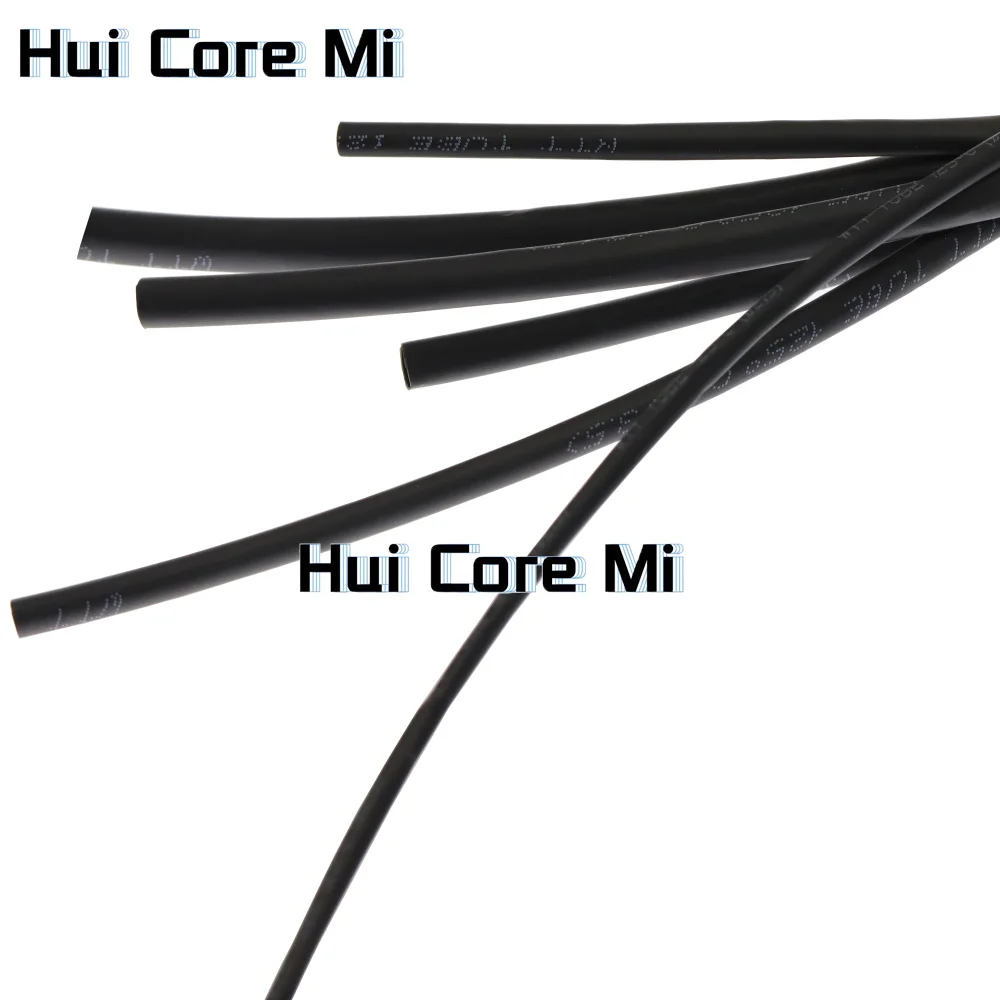 أنبوب أسود ينكمش بالحرارة ، غلاف عازل ، أنبوب حماية سلكي ، أنبوبان سميك ينكمش بالحرارة ، 100-80 عازل #4