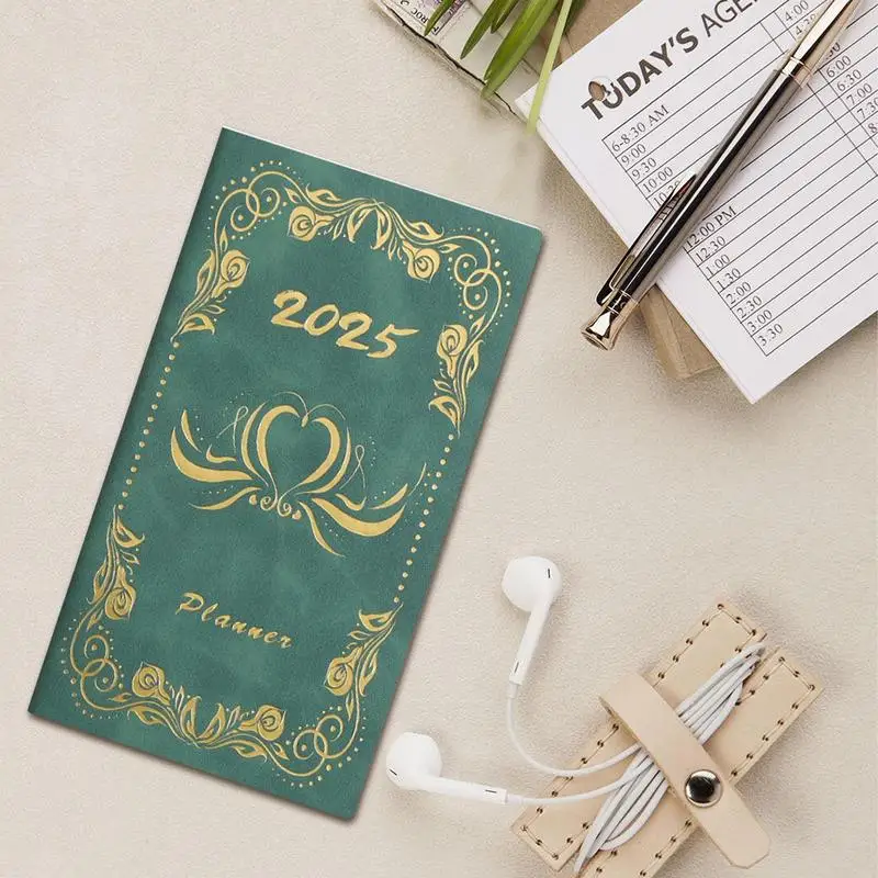 Agenda 2025 Portable 2025 Agenda Plan Books Daily Schedule Notepad Weekly And Monthly Planner Writing Book Academic Planner For