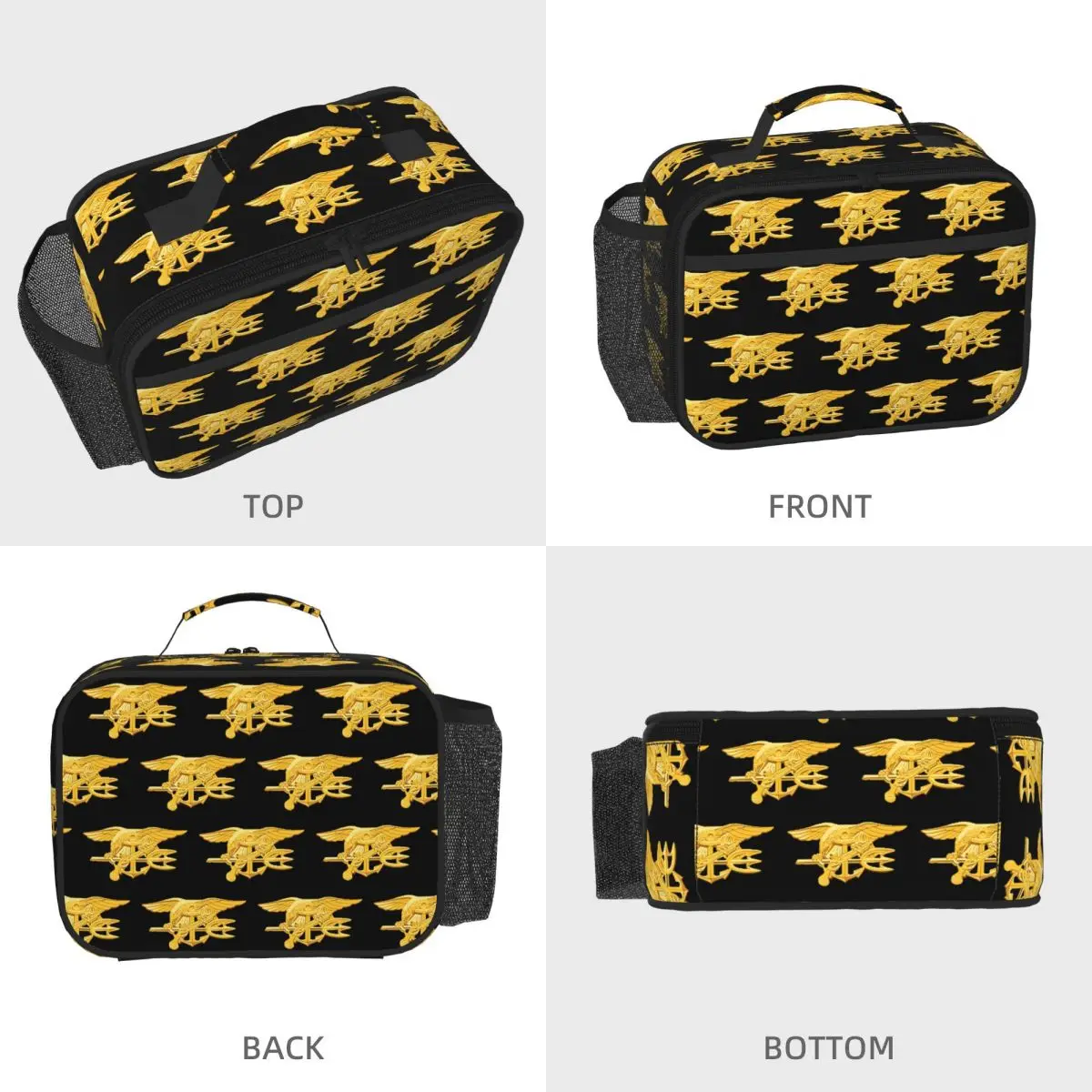 Navy Seals Badge Insulated Lunch Bag for Women Office Cooler Thermal Food Box Tote Portable Lunch Boxes Container