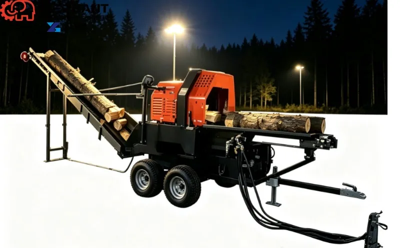 Truck‑Loading Automatic Log Splitter With Wood Saw Multi‑Functional Firewood Cut And Splitter Machine