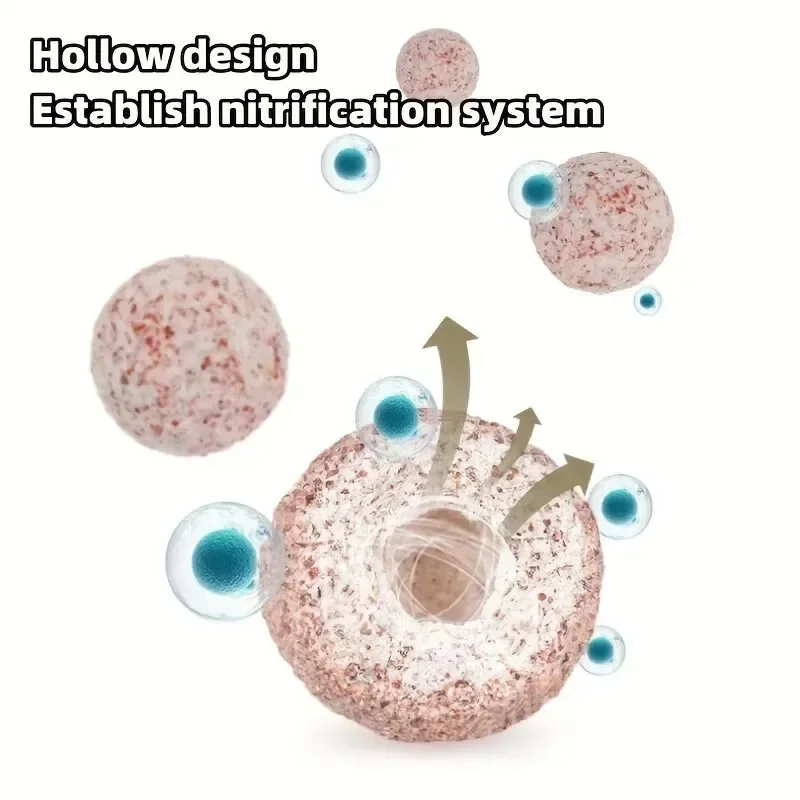 Aquarium Quarz Ball Aquarium Filter Medien Hohlpartikel Biologische Kugel Bio Filter für Aquarium Zubehör – Detail 2