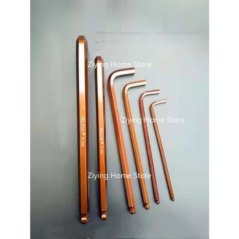 Suitable for S2 Antique Bronze Single Extra Long Ball Hexagonal Wrench Set