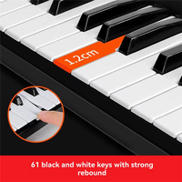 AS98-61 Keys Children Electronic Keyboard Piano With Microphone Beginner Musical Instrument Organ Educational Toys