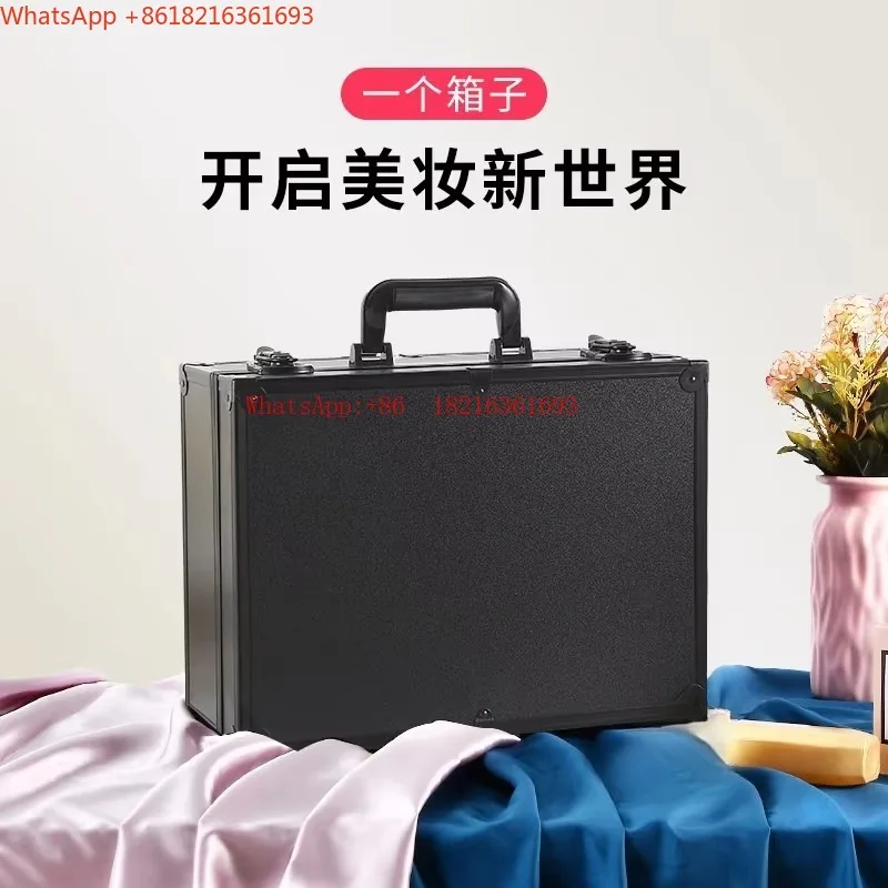 Limited Offer NEW Large Capacity Advanced Cosmetics Storage Toolbox, Professional Makeup Box With Light And Mirror