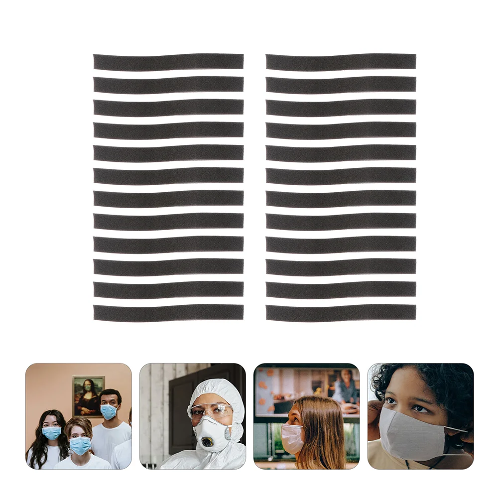 50 Pcs Mask Anti-fog Strip Nose Foam Bridge Sponge Pads Strong Double-sided Tape Cushion for Glasses Seal Cushions Protection