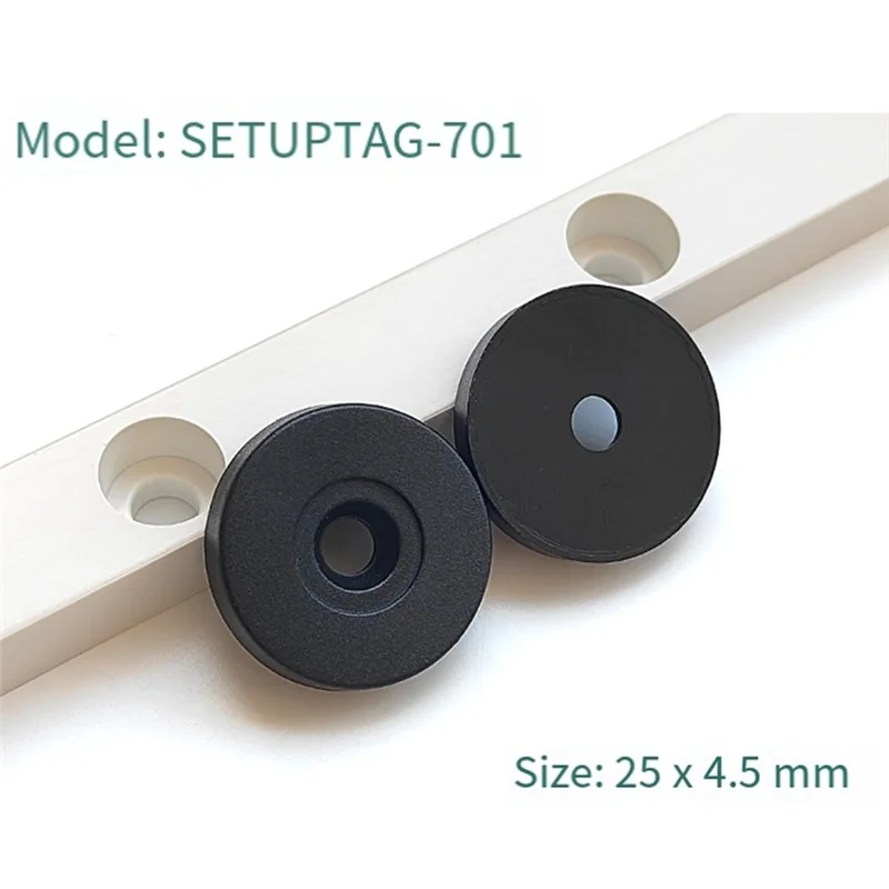

ABSQ-5PCS 25Mm RFID Checkpoints Label Tag Guard Tour Patrol System Anti-Metal NFC 213 Chip 13.56Mhz 144Bytes