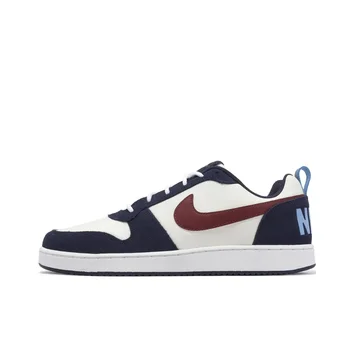 Nike azul y blanco colorway Court Vision Low zapatos clásicos de placa de moda cómodos zapatos casuales antideslizantes resistentes al desgaste para hombre