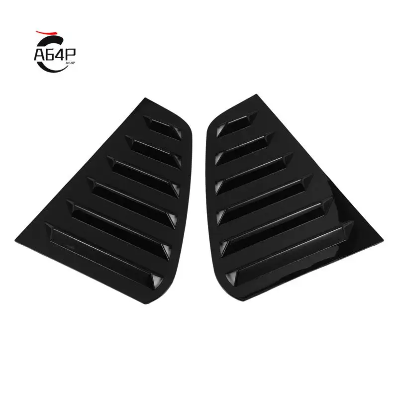 

A64P-Car Rear Side Window Louvers, For Golf 7 R MK 7 7.5 2013-2020 Racing Style Window Blinds Air Vent Scoop Cover
