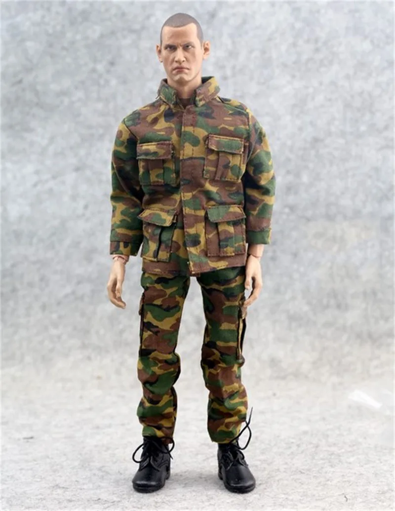 1/6 Scale ทหารชายกองทัพเรนเจอร์เสื้อผ้า Marine Corps พิเศษ Battle Camouflage Combat Uniform สำหรับ12 ''Action Figures Body