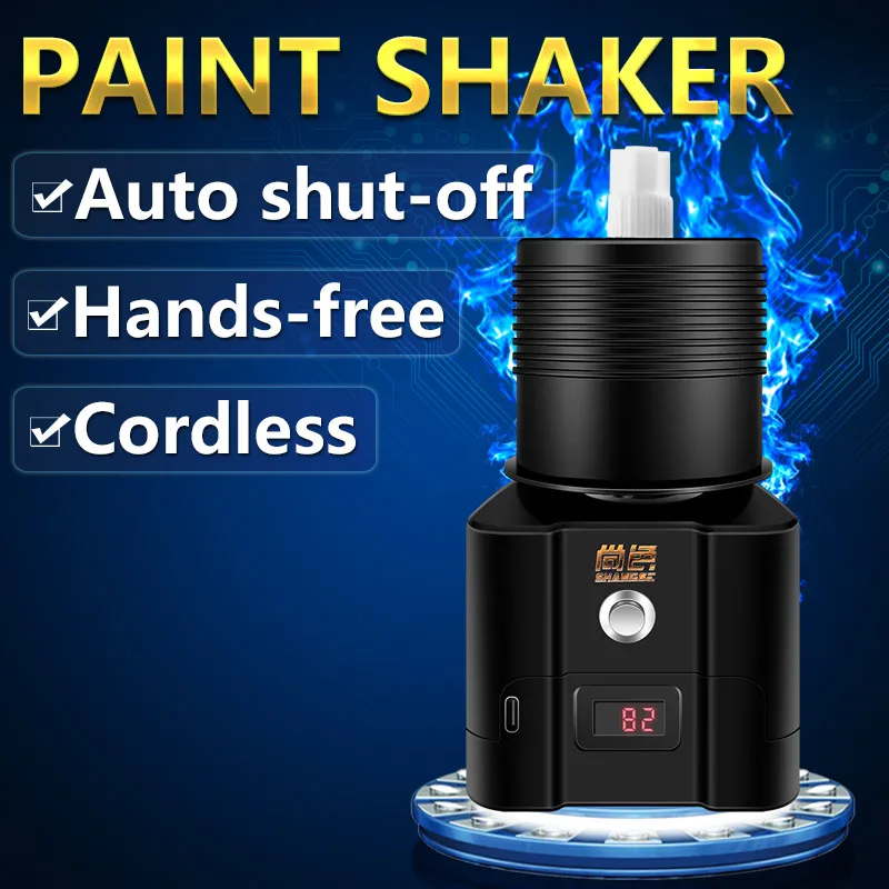 SHANGSE Color Mixer Rechargeable Pigment Shaker Auto 1 Minute Time Function Portable Tool for Model Paint Tattoo Artist Drawing