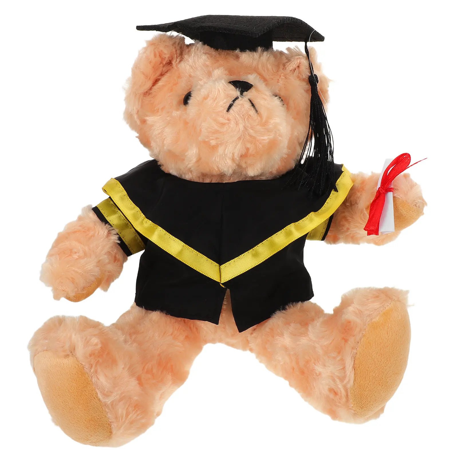 

Милый плюшевый медведь для выпускников 27 см: в докторской мантии и с шапочкой. Идеальный подарок на выпускной, украшение для дома, продуманный подарок.