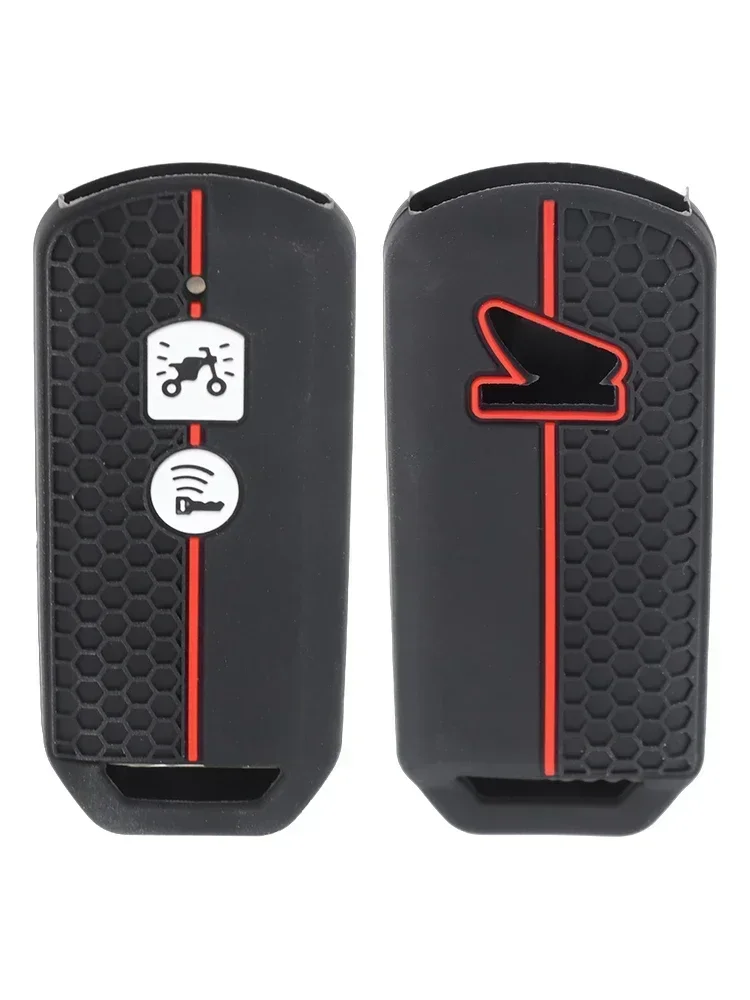 Motorcycle Key Cover Silicone Remote Key Fob Cover Case For Honda PCX For Hybrid X-ADV SH125 SH300 For Scoopy For FORZA 2016-18