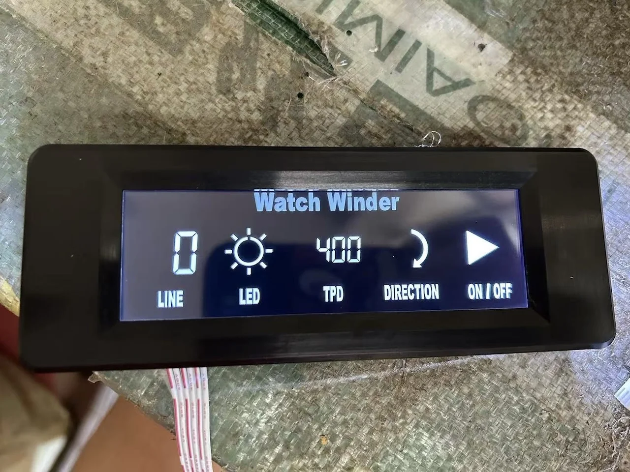 5V Watch Display Rack Winder LCD Liquid Crystal Display Circuit Board Remote Control parts For 1-9 Motor 12 motors DIY Part