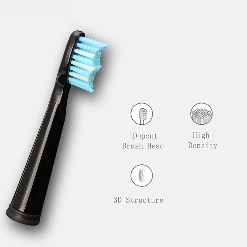Tête de rechange de brosse à dents 10 pièces pour FW-507 Fairywill/508/551/917/959,FW-D1/FW-D3/FW-D7/FW-D8
