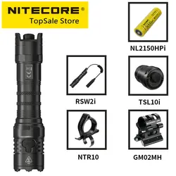 Original Nitecore P23i 3000 Lms USB Rechargeable Flashlight Powerful Military Tactical Flashlights 470m NL2150HPi Li-ion Battery