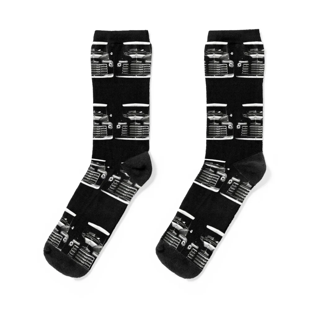 1951 Chevy 3100 Pick up Truck Front View Silhouette Socks gifts sports and leisure basketball Male Socks Women's