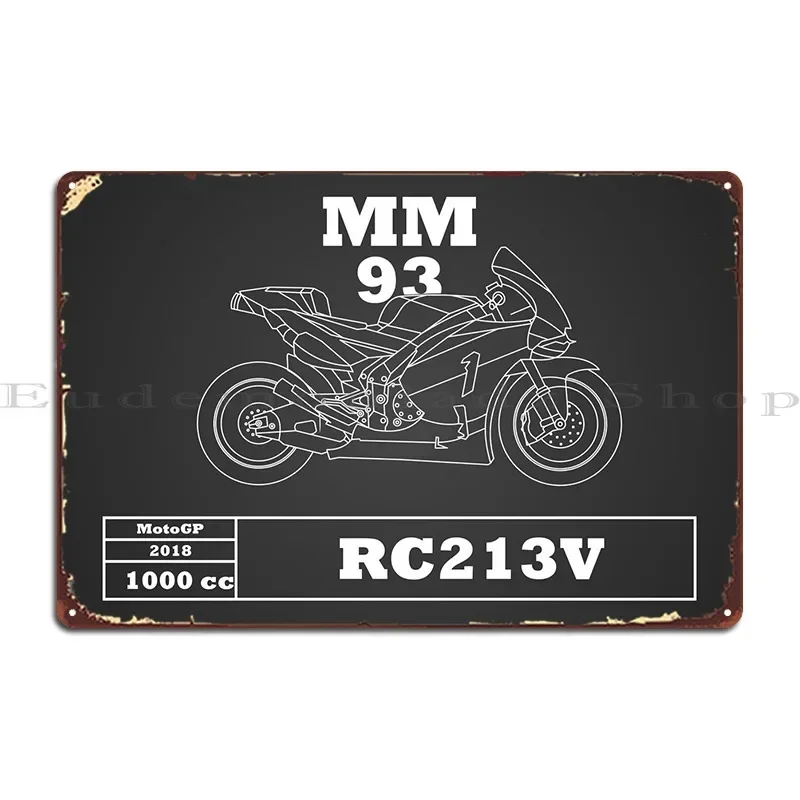 Металлическая табличка Rc213v 2018 для гаража, декор для кухни, жестяной постер для кинотеатра
