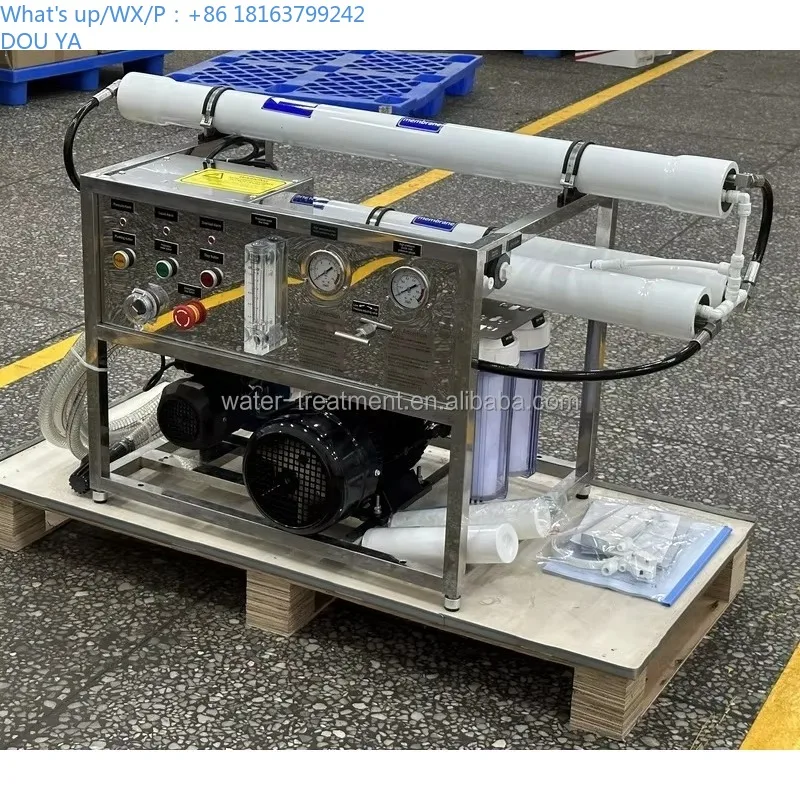 2026 SWRO4000 لتر/يوم تعريف مياه البحر آلة التناضح العكسي تنقية المياه من مياه البحر نظام RO صانع المياه
