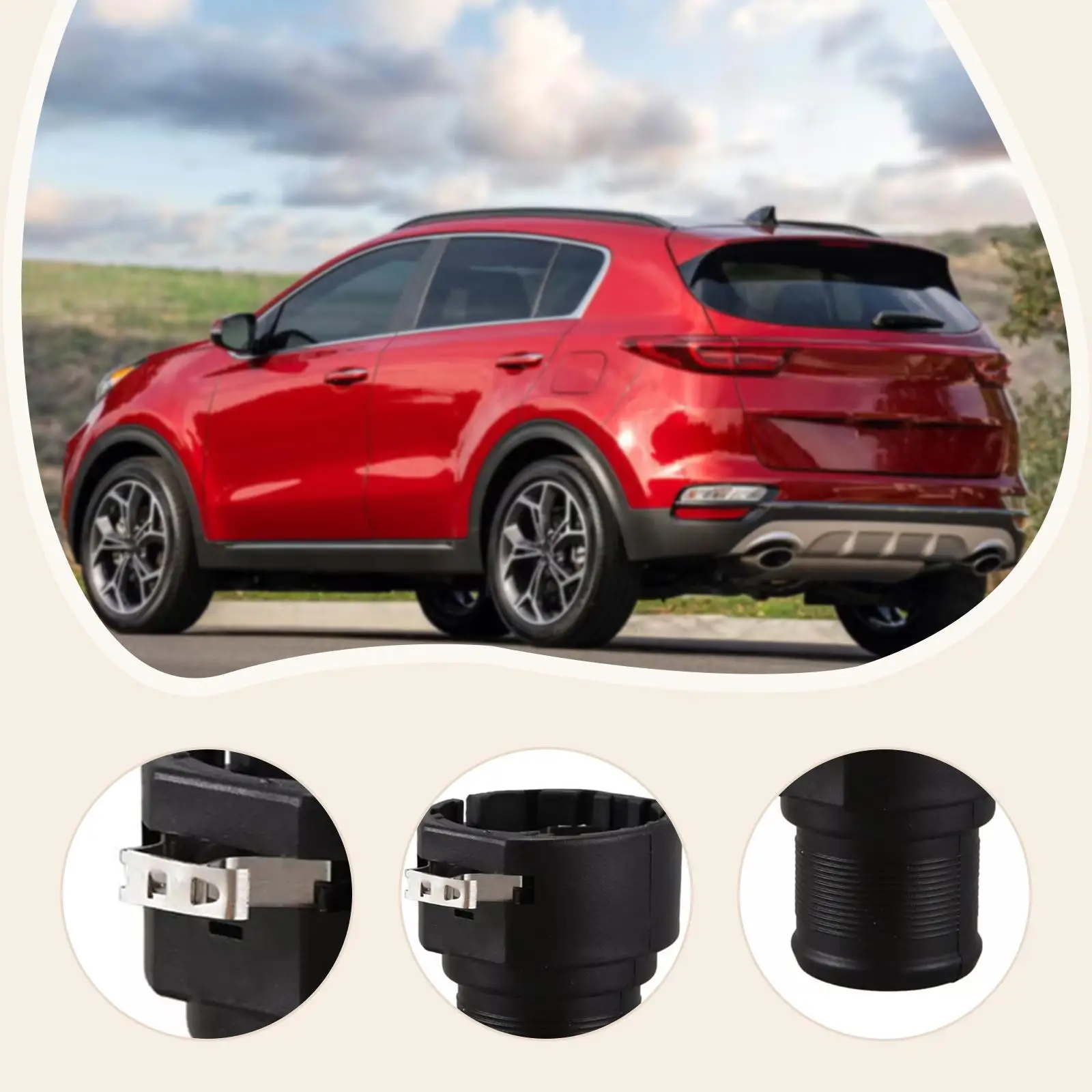 محول موصل خرطوم المبرد السفلي لمستلزمات Hyundai Sonata 11-19 #5