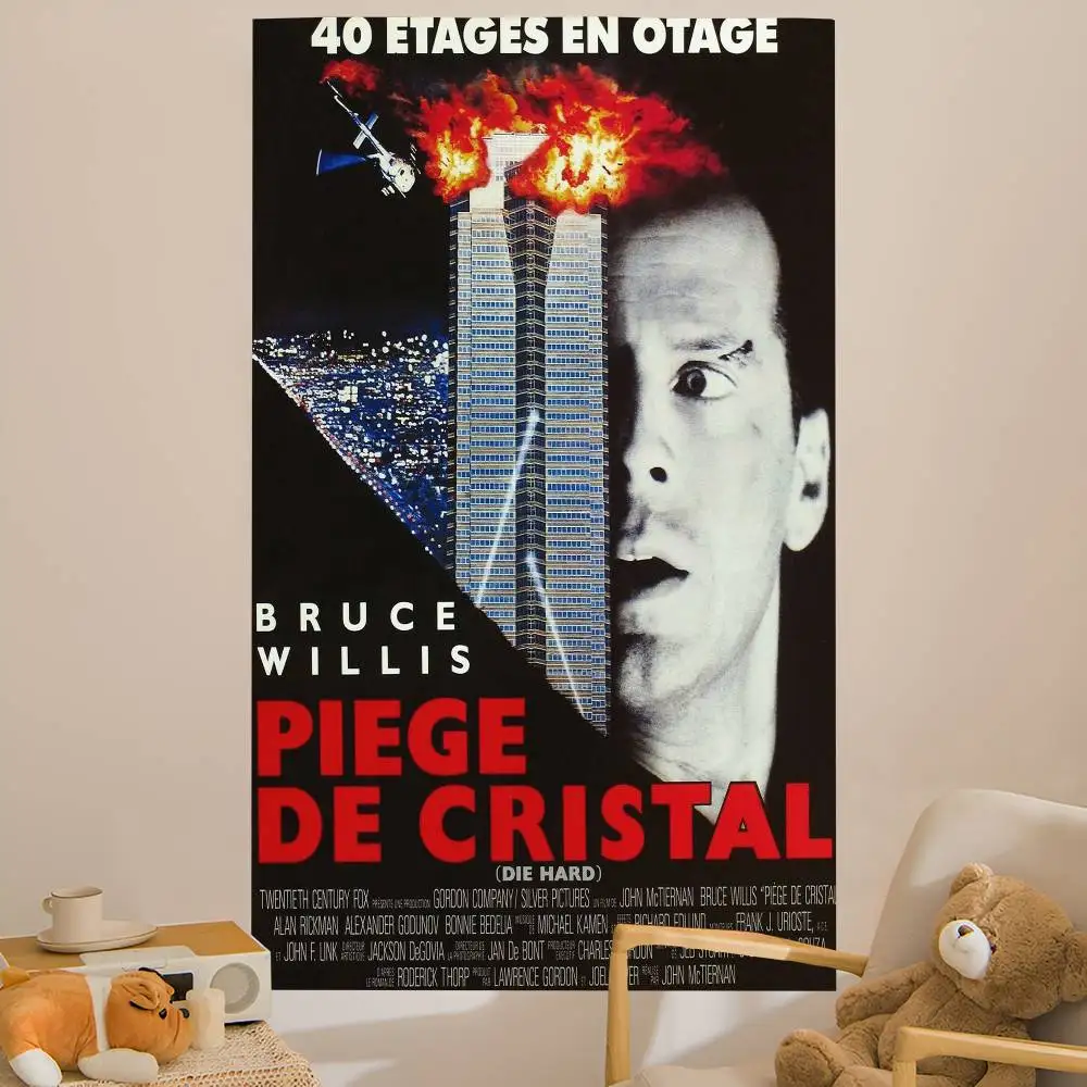 Movie Die Hard Anime Tapestry Hanging Tarot Hippie Wall Rugs Dorm Home Decor