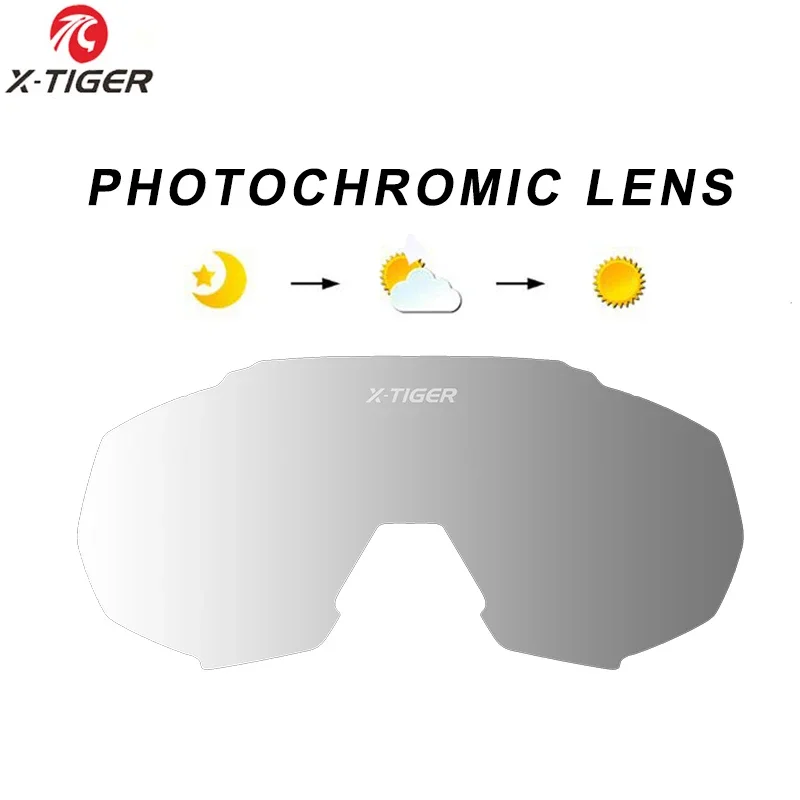 X-TIGER JPC Cycling Glasses Accessories Replacement Lense Myopia Frame Photochromic Lens Bike Sunglasses Feets Polarized Lens