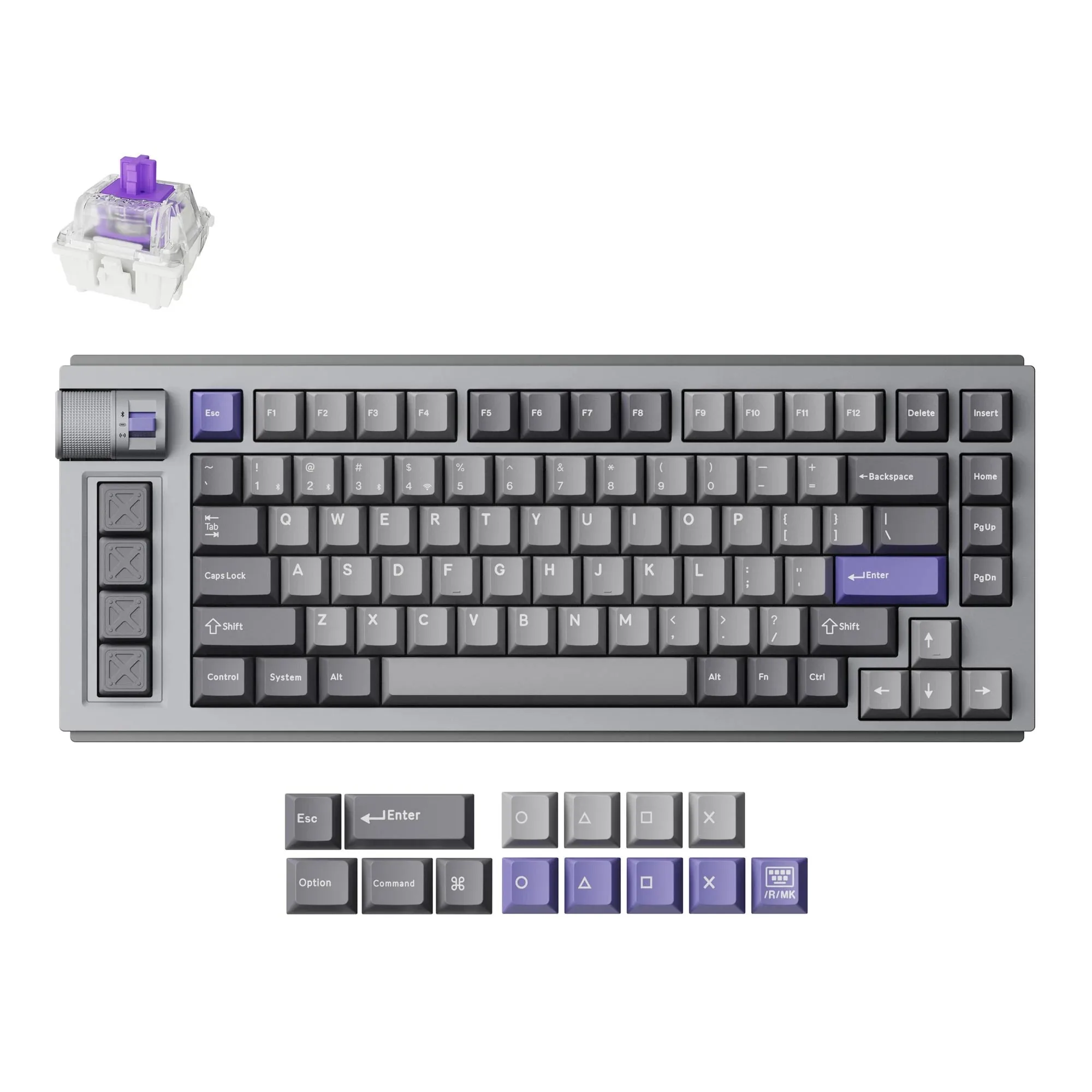 Lemokey L1 HE Wireless Magnetic Switch Custom Keyboard Magnetic Switches Adjustable Actuation Point Full Aluminum RGB Backlight