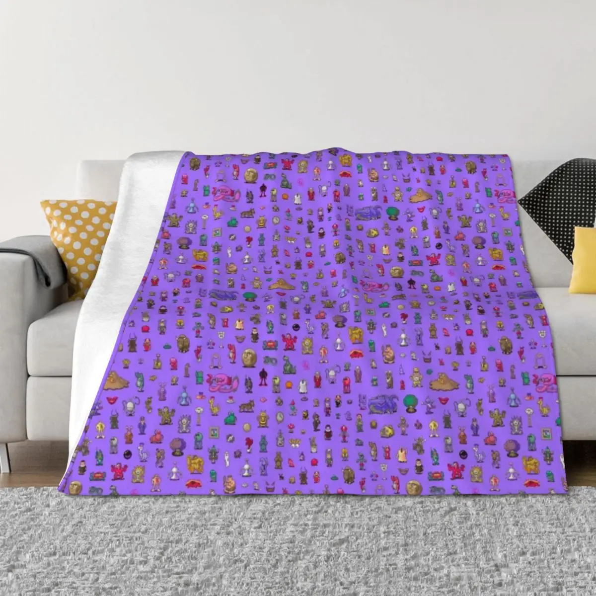 

Earthbound Mega Sprite Sheet Throw Blanket warm for winter Heavy Plaid Blankets For Bed Blankets