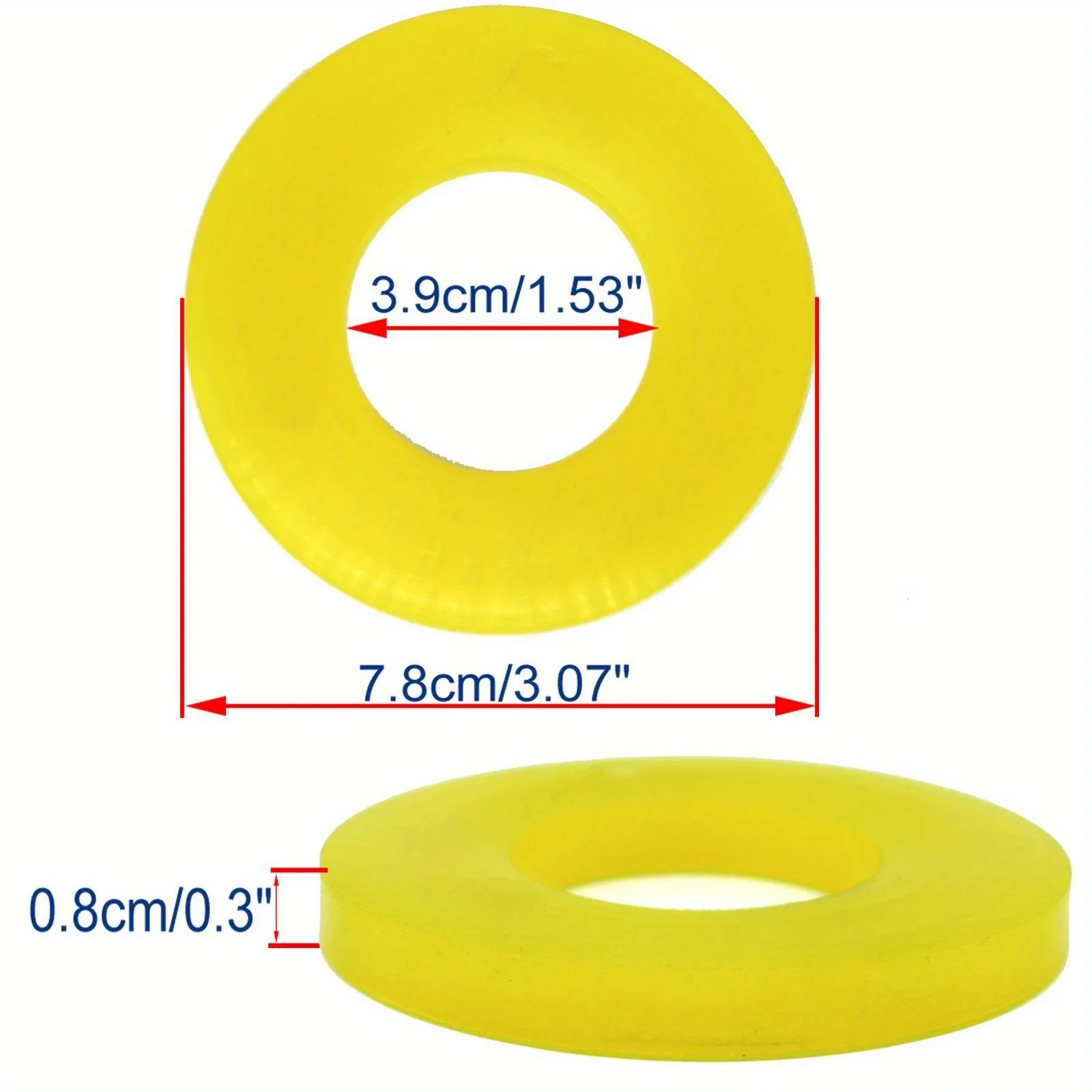 1/2pcs Pad Rubber Bushing Dampers Universal Front Strut Tower Mount Suspension Shock-Absorbing Bearing Washer Over Bump