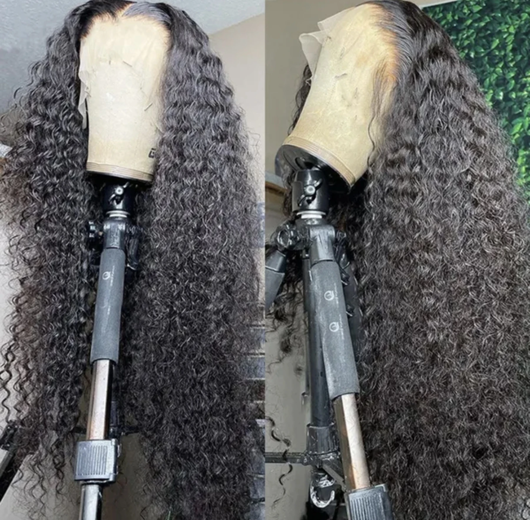 

Deep Wave 13X4X1 Lace Part Frontal Wig Full Soft Wigs For Black Women Preplucked With Baby Hair Daily Party Heat Resistant Fiber