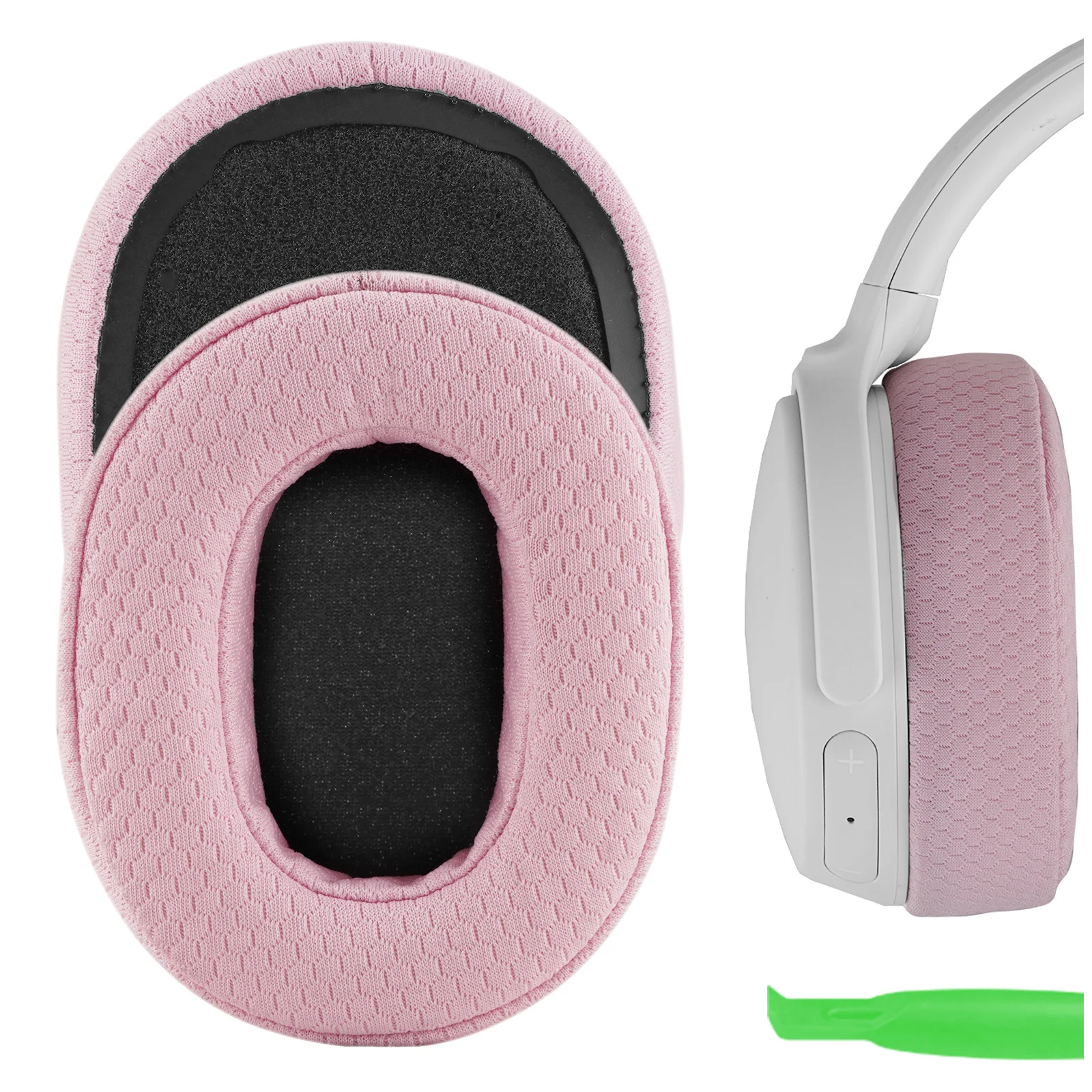 อะไหล่ตาข่ายผ้า geekria nova แผ่นรองหูสำหรับ Skullcandy Crusher ไร้สาย Crusher EVO Crusher หมอนอิงหูฟัง ANC