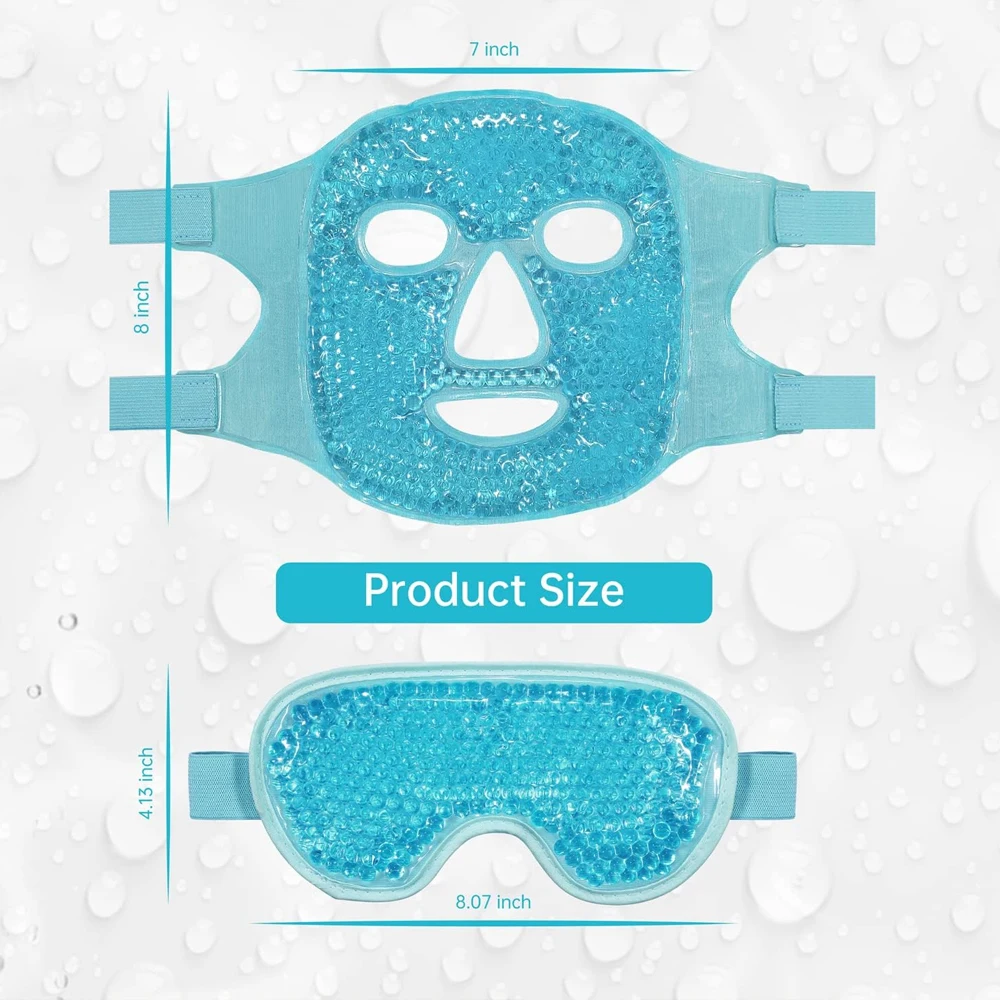 Face Ice Mask Facial Ice Packs Gel Hot Cold Compress for Post Oral, Dental Cooling Face Masks For Women Man Skin Care Tools