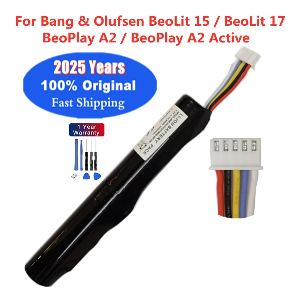 2025 Years New Original Player Speaker Battery For Bang Olufsen BeoLit 15 17 / BeoPlay A2 Active J406 2S1P/ICR18650NH-2S