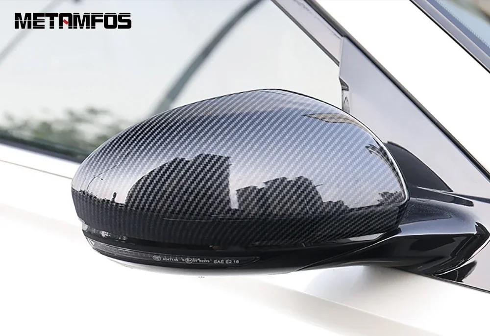 Rear View Mirror Cover Trim For Nissan Altima 2019-2024 2025 Carbon Fiber Side View Mirror Protector Accessories Car Styling