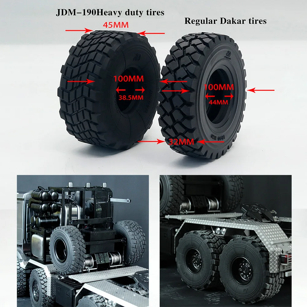 

JDMODEL 1/14 RC модель тягача игрушка XS45 широкая шина JDM-190 100 мм диаметр 38,5 мм внутренний диаметр 45 мм ширина