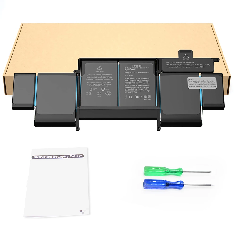 JGTM-bateria do portátil para MacBook Pro, Retina, A1493, A1582, A1502, início de 2015, meados de 2014, final de 2013, ME864, ME865, 11.42V, 74.9Wh