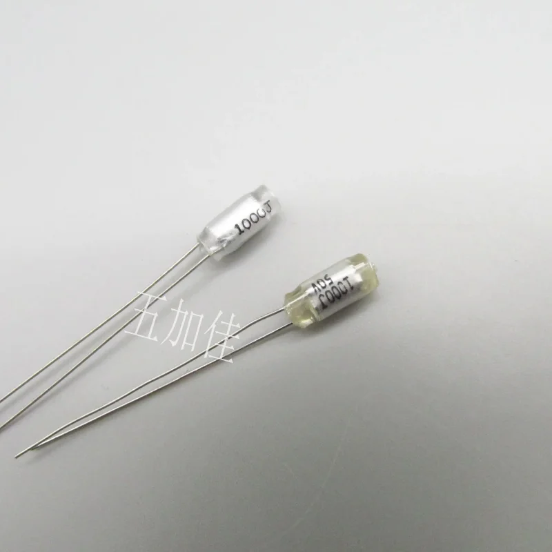 10-100pcs original 50V1000J 50V1000PF 102 1NF 0.001UF vertical polystyrene capacitor
