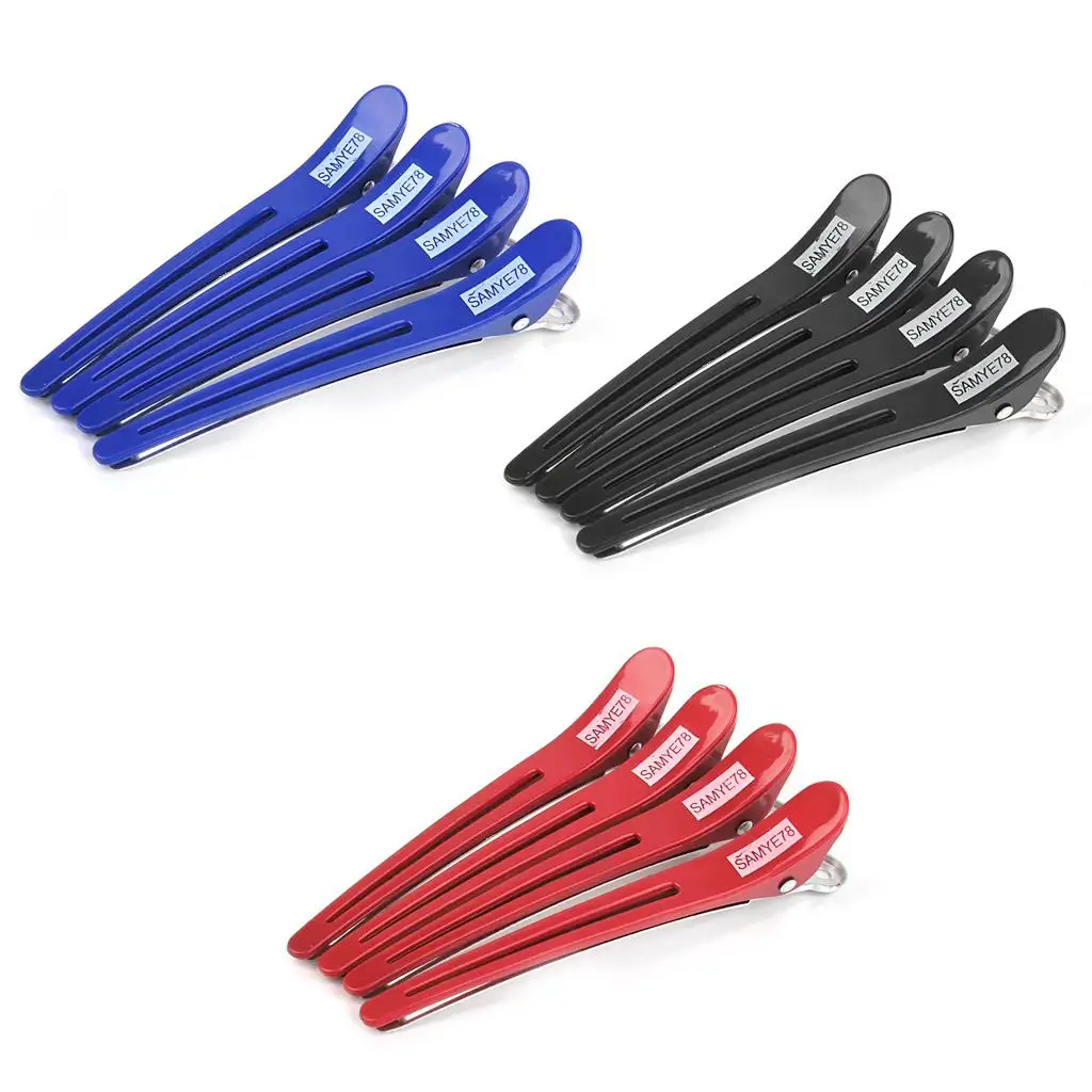 12x Sturdy Salon Hairdressing Sectioning Clips Duckbill ing Clamps Accessory